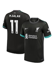 Nike Green Liverpool Away Stadium M.Salah 11 Football Shirt 2024-25 - Image 1 of 3