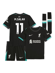 Nike Little Kids Liverpool Away Stadium M.Salah 11 Mini Kit 2024-25 - Image 1 of 3