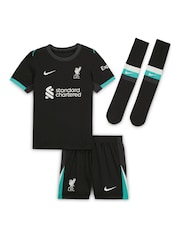Nike Little Kids Liverpool Away Stadium M.Salah 11 Mini Kit 2024-25 - Image 3 of 3