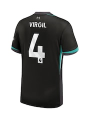 Nike Green Liverpool Away Stadium Virgil 4 Football Shirt 2024-25 - Image 3 of 3