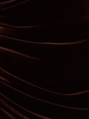Adrianna Papell Velvet Column Brown Gown - Image 7 of 7