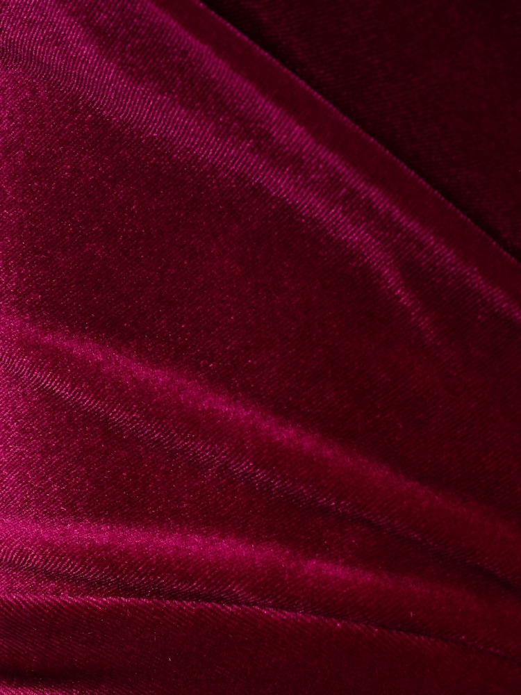 Adrianna Papell Pink Velvet Surplice Midi Dress - Image 7 of 7