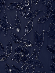 Adrianna Papell Bead Long Dress With Godets - Image 7 of 7