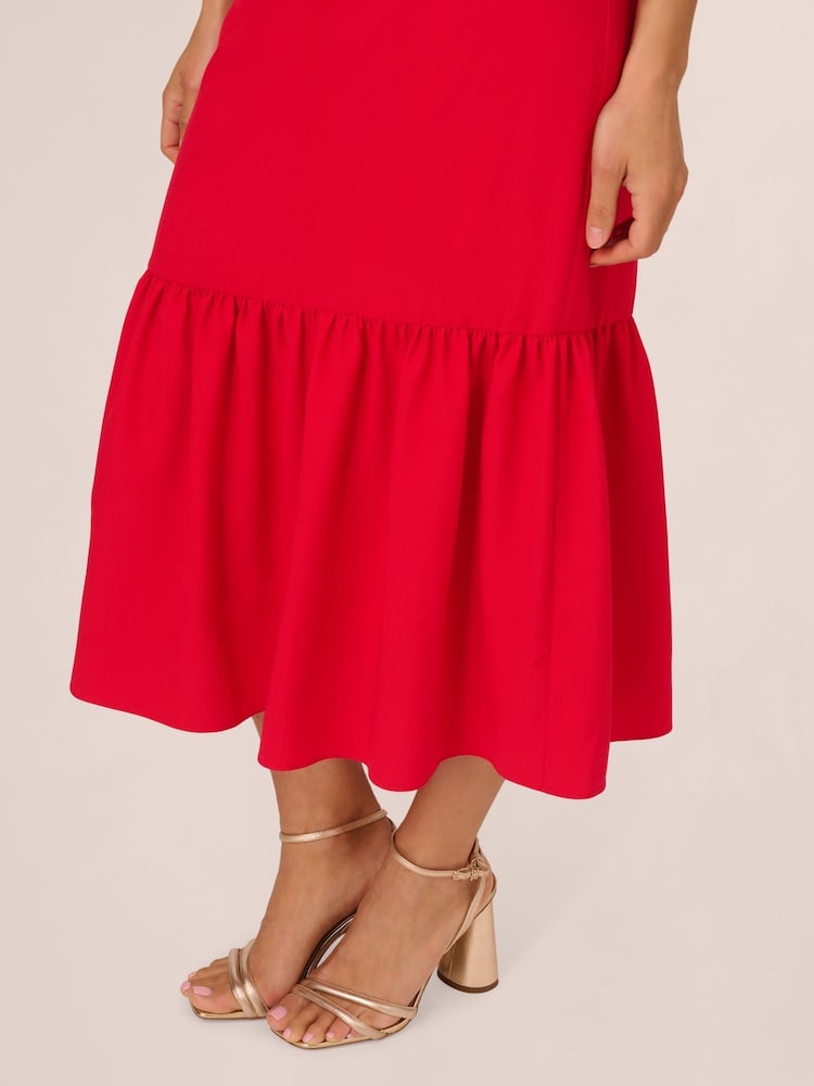 Buy Adrianna Papell Puff Sleeve Midi Dress from Next Singapore