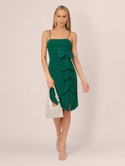 Adrianna by Adrianna Papell Mini Knit Crepe Dress - Image 3 of 7
