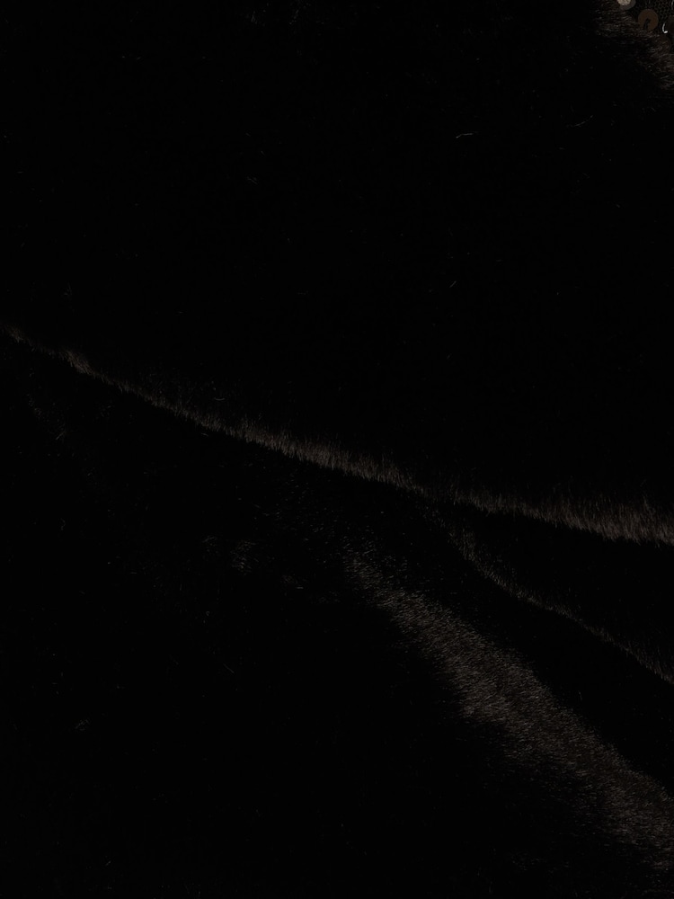Adrianna Papell Faux Fur Wrap Black Coverups - Image 7 of 7