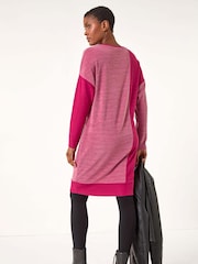 Roman Red Colour Block Stretch Jumper Dress - Image 4 of 6