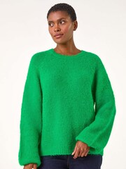 Roman Green Soft Knit Blouson Jumper - Image 2 of 5