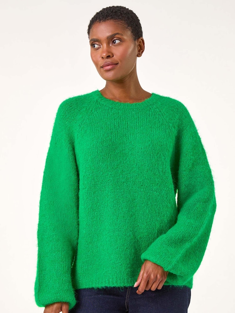 Roman Green Soft Knit Blouson Jumper - Image 2 of 5