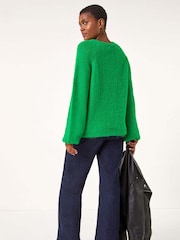 Roman Green Soft Knit Blouson Jumper - Image 3 of 5