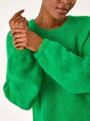 Roman Green Soft Knit Blouson Jumper - Image 5 of 5
