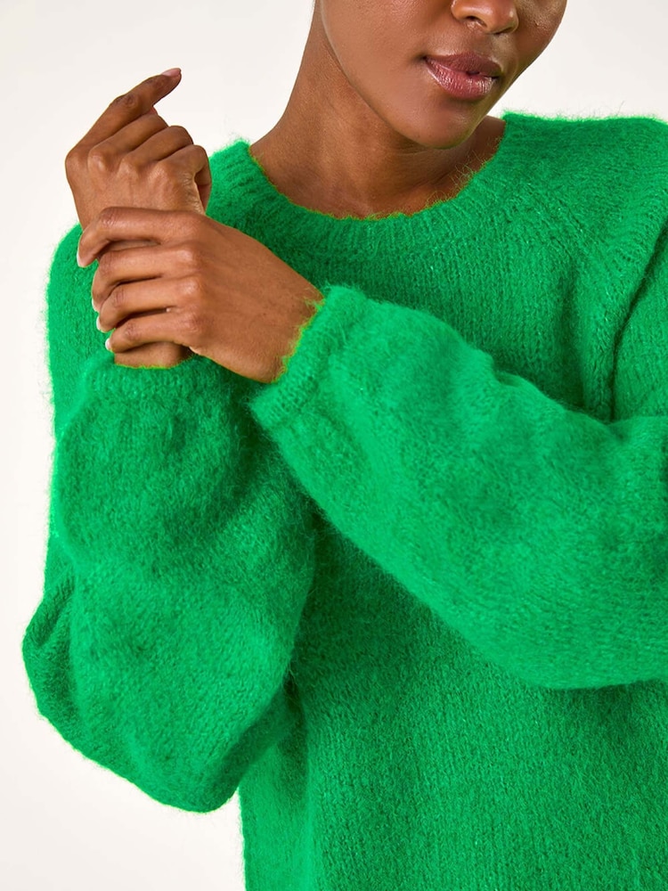 Roman Green Soft Knit Blouson Jumper - Image 5 of 5