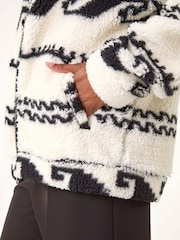 Roman Natural Printed Fleece Jacket - Image 5 of 5