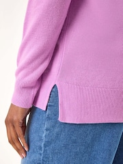 Roman Pink Plain Soft Crew Neck Jumper - Image 5 of 5