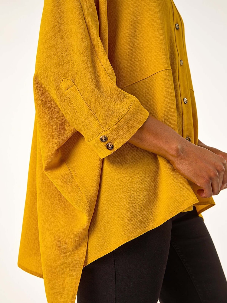 Roman Yellow Relaxed Smart Stretch Shirt - Image 5 of 5
