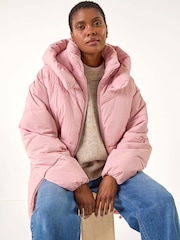 Roman Pink Padded Double-Ended Zip Coat - Image 1 of 5