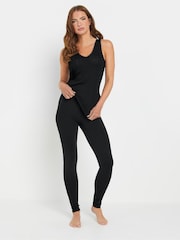 M&Co Black Pointelle Thermal Vest - Image 2 of 5