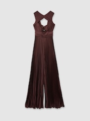Amur Cut-Out Pleated Wide Leg Jumpsuit - Image 2 of 5