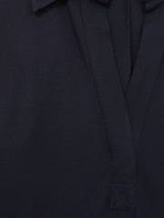 Reiss Navy Astrid Jersey Open-Collar Bodycon Dress - Image 6 of 6