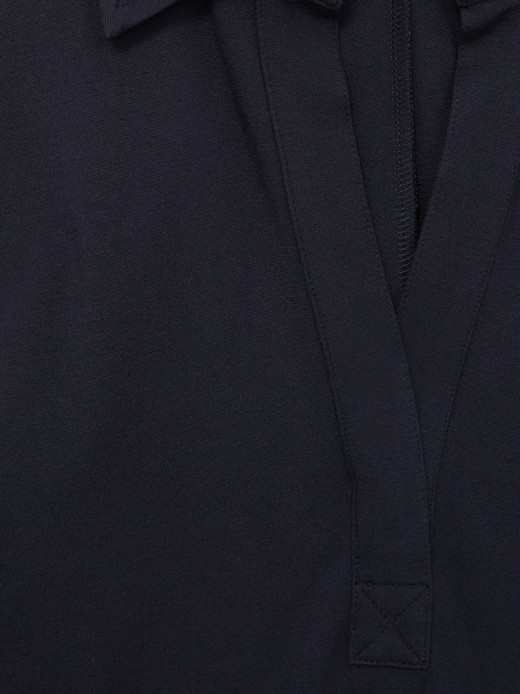 Reiss Navy Astrid Jersey Open-Collar Bodycon Dress - Image 6 of 6