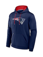 Fanatics Blue NFL New England Patriots Defender Dot Faded Primary Fleece Hoodie - Image 3 of 3