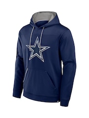 Fanatics Blue NFL Dallas Cowboys Defender Dot Faded Primary Fleece Hoodie - Image 3 of 3