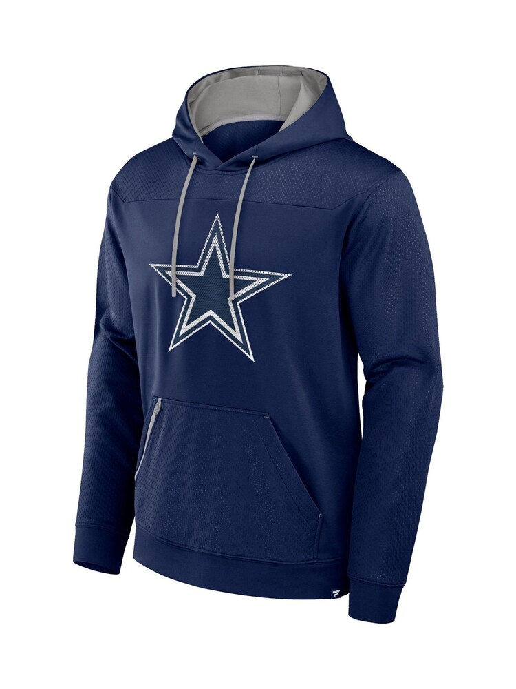Fanatics Blue NFL Dallas Cowboys Defender Dot Faded Primary Fleece Hoodie - Image 3 of 3