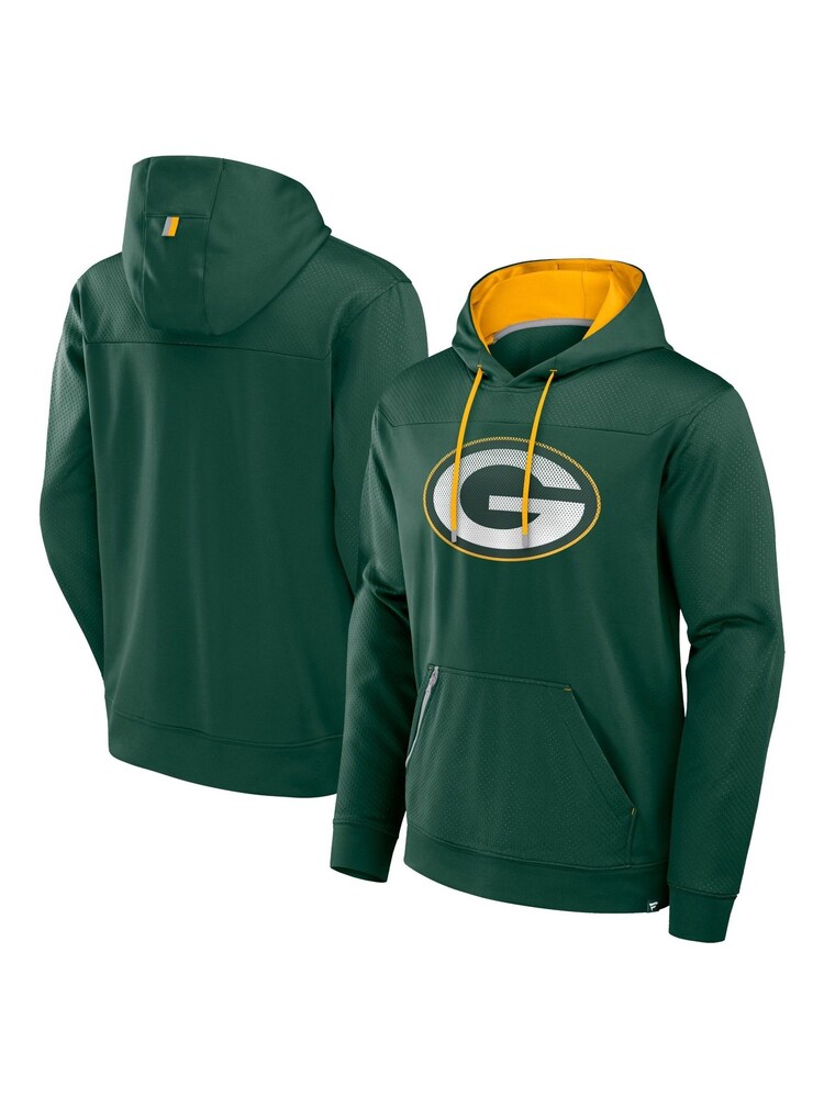 Fanatics NFL Green Bay Packers Defender Dot Faded Primary Fleece Hoodie - Image 1 of 3