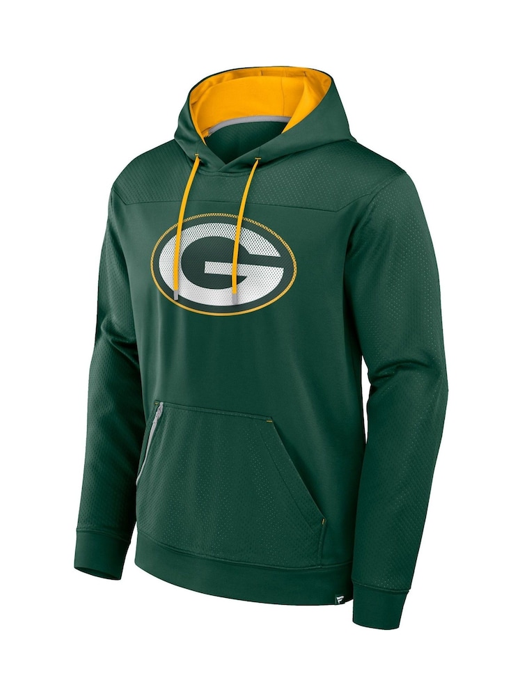 Fanatics NFL Green Bay Packers Defender Dot Faded Primary Fleece Hoodie - Image 3 of 3