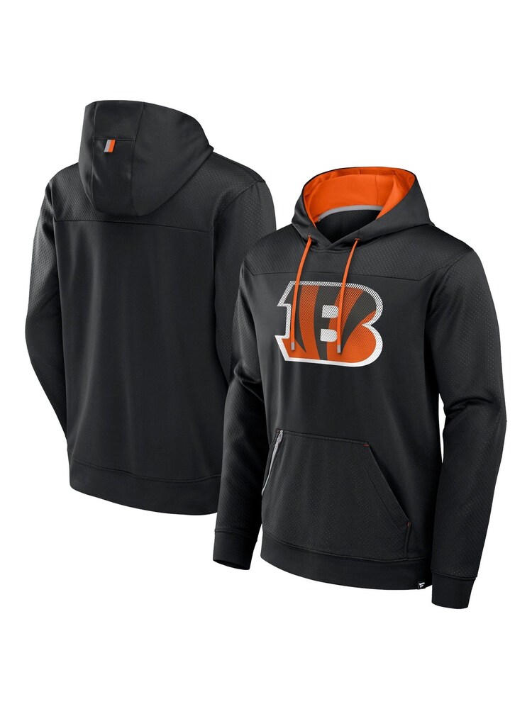 Fanatics NFL Cincinnati Bengals Defender Dot Faded Primary Fleece Black Hoodie - Image 1 of 3