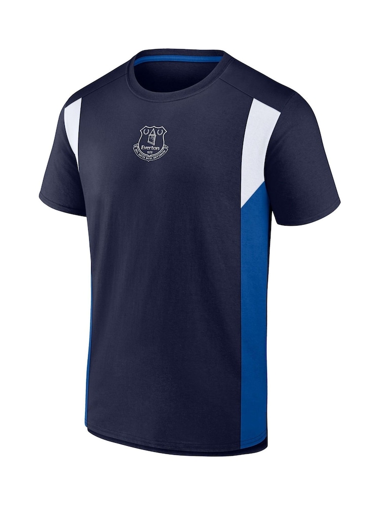 Fanatics Blue 100% Cotton Everton Fundamentals T-Shirt - Image 2 of 3