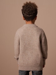 Angel & Rocket Brown Jules Borg Ski Beaver Knit Jumper - Image 2 of 7