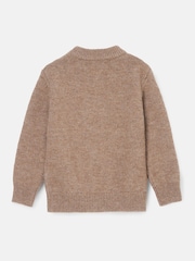 Angel & Rocket Brown Jules Borg Ski Beaver Knit Jumper - Image 5 of 7
