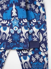 Angel & Rocket Blue Andreas Winter Print Pyjamas - Image 5 of 6