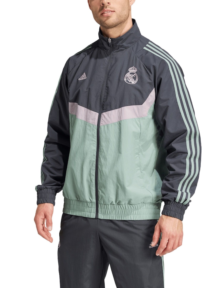 adidas Black Real Madrid SZN Jacket - Image 1 of 2