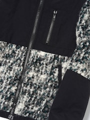 Angel & Rocket Grey Michael Multi Boucle Zip Trough Jacket - Image 8 of 8