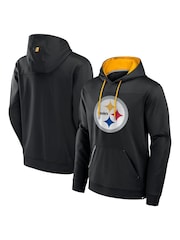 Fanatics NFL Pittsburgh Steelers Defender Dot Faded Primary Fleece Black Hoodie - Image 1 of 3