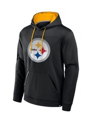 Fanatics NFL Pittsburgh Steelers Defender Dot Faded Primary Fleece Black Hoodie - Image 3 of 3
