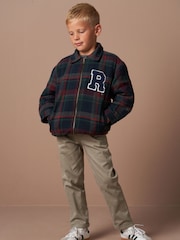 Angel & Rocket Blue Chad Check Collegiate 100% Cotton Jacket - Image 4 of 7