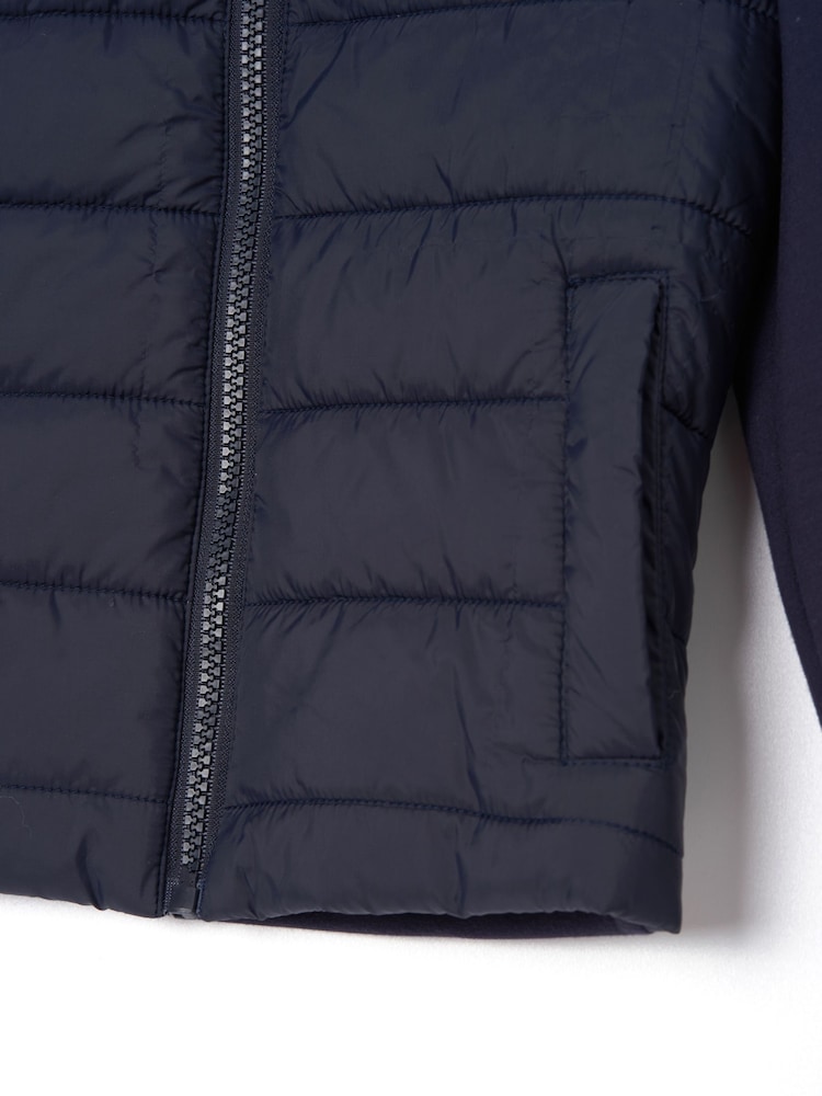 Angel & Rocket Blue Kobe Quilted and Jersey Jacket - Image 7 of 7