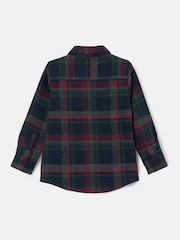 Angel & Rocket Green/Red Joseph Check 100% Cotton Shirt With Bow Tie - Image 6 of 7