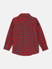 Angel & Rocket Red Joseph Check 100% Cotton Shirt With Bow Tie - Image 5 of 6