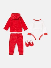 Angel & Rocket Red Baby Rune Santa Velour Set - Image 2 of 9