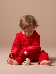 Angel & Rocket Red Baby Rune Santa Velour Set - Image 3 of 9