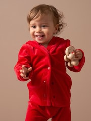 Angel & Rocket Red Baby Rune Santa Velour Set - Image 6 of 9