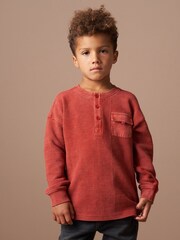 Angel & Rocket Red Evan Long Sleeve 100% Cotton Washed T-Shirt - Image 1 of 6