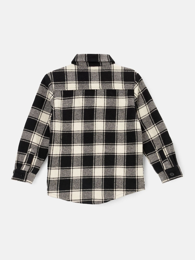 Angel & Rocket Black Minecraft Brushed 100% Cotton Check Shirt - Image 2 of 3