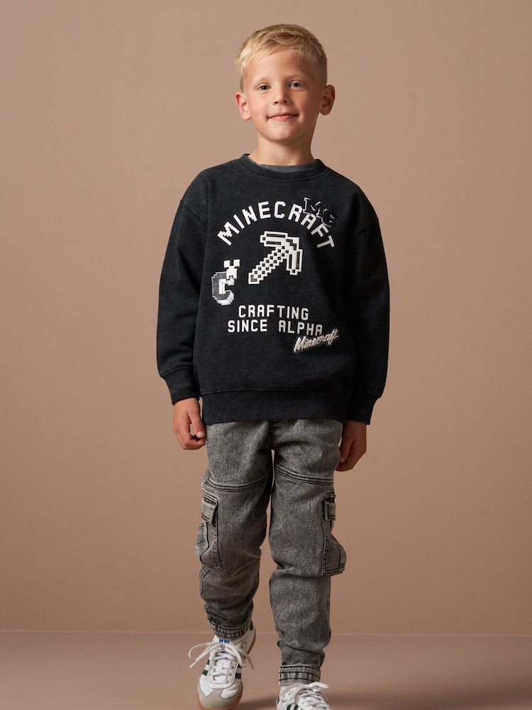 Angel & Rocket Minecraft Graphic Washed Hanorac - Image 4 of 7