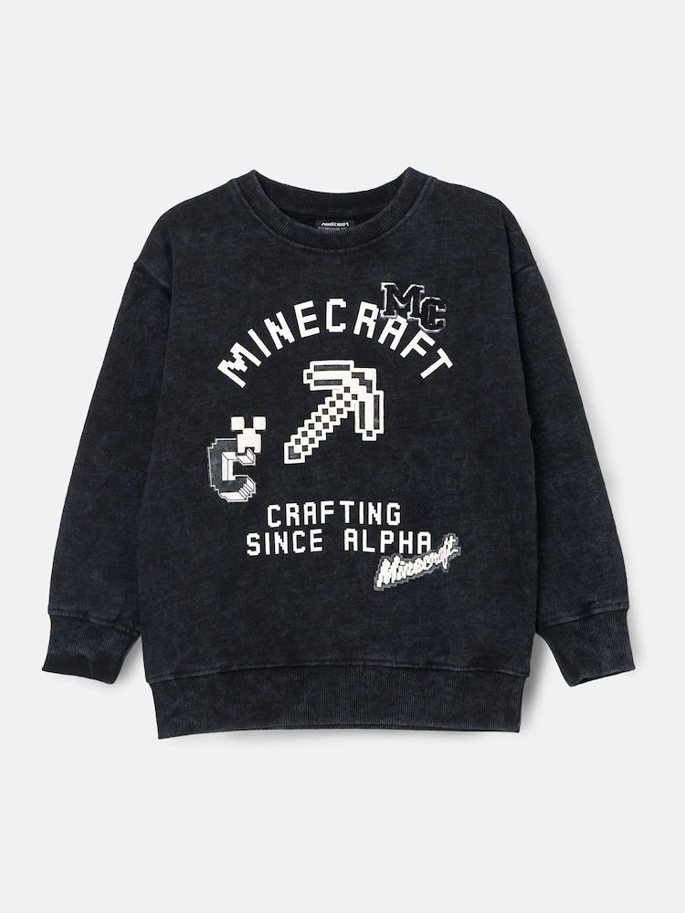 Angel & Rocket Minecraft Graphic Washed Hanorac - Image 5 of 7