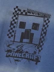 Angel & Rocket Blue Minecraft Washed Graphic 100% Cotton Sweatshirt - Image 7 of 7